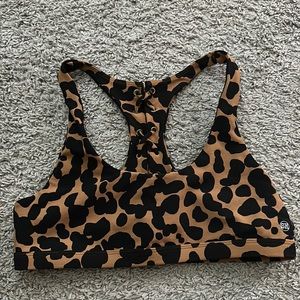 Salty Honey leopard swim top size L